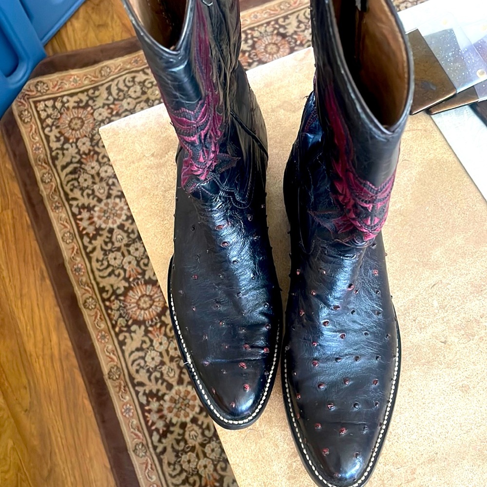 MEN'S CUSTOM MADE -BOOT OSTRICH 81/2 C